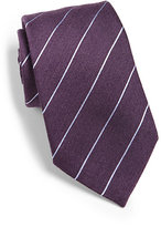 Thumbnail for your product : Armani Collezioni Striped Wool & Silk Tie