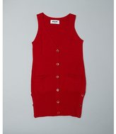 Thumbnail for your product : Moschino KIDS red button front sleeveless cardigan sweater