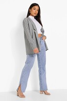 Thumbnail for your product : boohoo Petite Gingham Blazer
