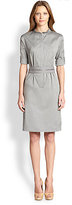 Thumbnail for your product : Akris Punto Belted Embellished-Collar Shirtdress