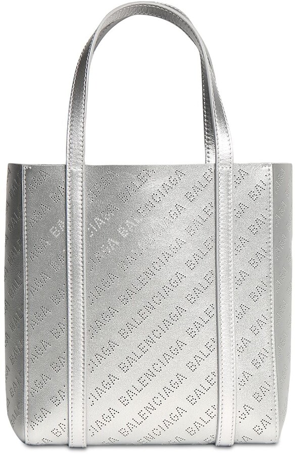 Color : Silver YUKILO Womens Grey Striped Tote Bag Wild Leather Shoulder Crossbody Handbag