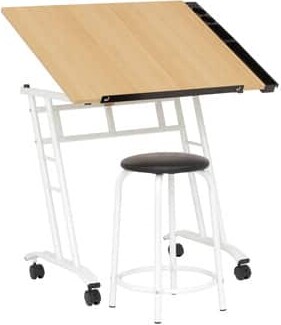 Studio Designs Studio 2-Piece Drafting Table and Stool Set