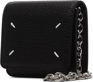 Maison Margiela Four-Stitch Chain-Strap Wallet