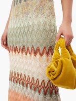 Thumbnail for your product : Missoni One-shoulder Zigzag Knitted Gown - White Multi