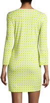 Thumbnail for your product : Diane von Furstenberg New Reina Two Printed Dress, Caning Small Lime