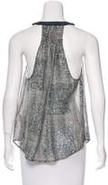 Thumbnail for your product : Burning Torch Silk Printed Top