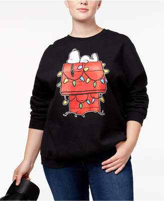 Hybrid Trendy Plus Size Snoopy Graphic Sweatshirt