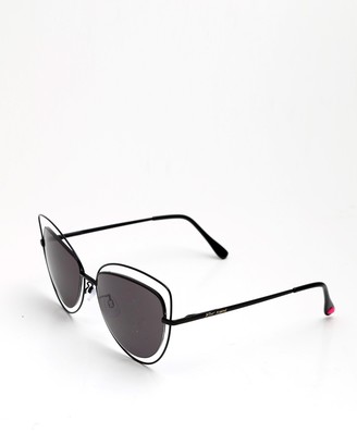 Betsey Johnson Women's Double Rim Cat Eye Sunglasses
