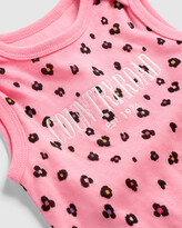 Thumbnail for your product : Country Road Girl's Pink All onesies - Organically Grown Cotton Leopard Heritage Bodysuit - Size One Size, Newborn at The Iconic