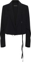 Thumbnail for your product : Ann Demeulemeester Inge Cropped Slouchy Jacket