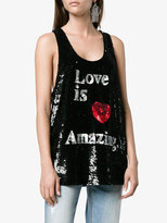 Thumbnail for your product : Ashish Love is Amazing Sequin Embellished Tank Top