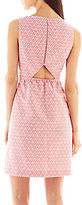 Thumbnail for your product : JCPenney I Heart Ronson I 'Heart' Ronson Sleeveless V-Neck Jacquard Dress