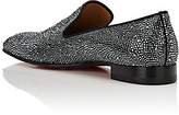 Thumbnail for your product : Christian Louboutin Men's Dandelion Strass Suede Venetian Loafers - Gray