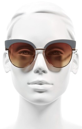 BP Women's 53Mm Cat Eye Sunglasses - Grey/ Gold