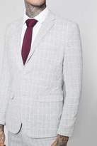 Thumbnail for your product : boohoo Skinny Fit Window Pane Check Suit Jacket