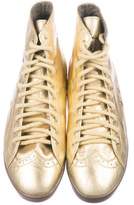 Thumbnail for your product : Paul Smith Metallic High-Top Sneakers