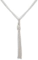 Thumbnail for your product : Nine West Silver-Tone Knotted Chain Lariat Necklace