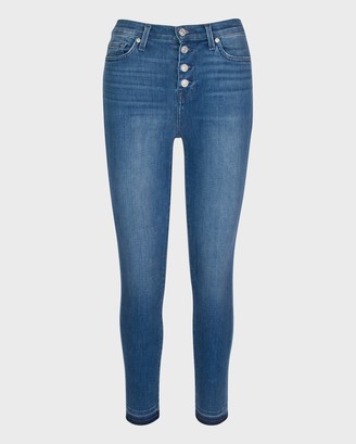exposed button fly jeans womens