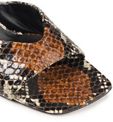 Thumbnail for your product : Simon Miller Hammer Snake-effect Leather Mules