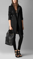 Thumbnail for your product : Burberry Medium Canvas Check Leather Hobo Bag