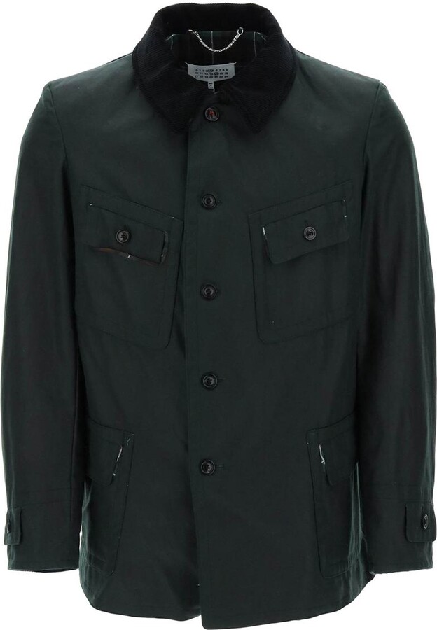 Maison Margiela waxed utility jacket ShopStyle