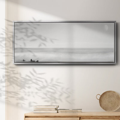 Rosecliff Heights Black & White Water Panel XIV Framed On Canvas Print