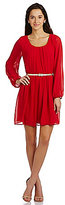 Thumbnail for your product : I.N. San Francisco Long-Sleeve Belted Dress