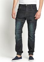 Thumbnail for your product : Goodsouls Mens Cuffed Carrot Fit Jeans