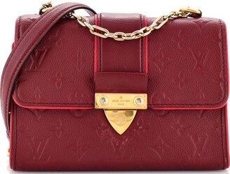 Leather handbag Louis Vuitton Purple in Leather - 30678606
