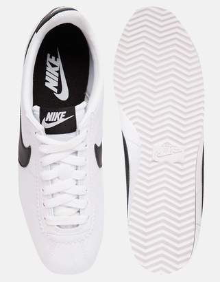 nike leather white cortez sneakers