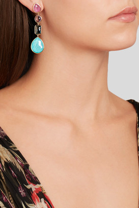 Ippolita Rock Candy 18-karat Gold Multi-stone Earrings - Blue