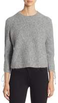 Thumbnail for your product : 3.1 Phillip Lim Textured Lace-Up Crewneck Pullover