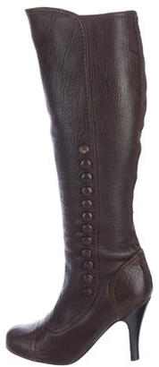 Lanvin Leather Knee-High Boots