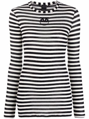 Pinko striped long-sleeve T-shirt - ShopStyle