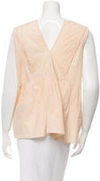 Thumbnail for your product : Marni Pleated Ruffle-Trimmed Top