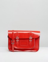 Thumbnail for your product : Leather Satchel Company 12.5 Inch Satchel in Patent Rosy Red