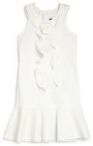 Thumbnail for your product : Oscar de la Renta Girl's Ruffled Cotton Dress