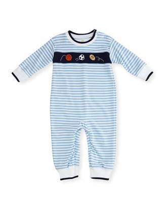 Florence Eiseman Striped Knit Sport Balls Coverall, Size 3-24 Months