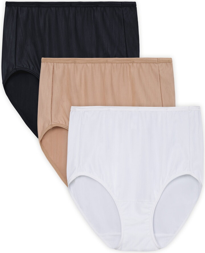 Vanity Fair Radiant Women’s Comfort Stretch Brief Underwear, 3 Pack