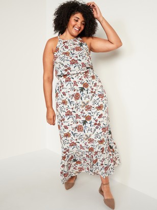 waist defined maxi dress
