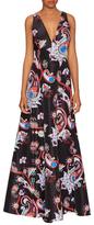 Thumbnail for your product : Mary Katrantzou Thistle Printed Cut Out Gown