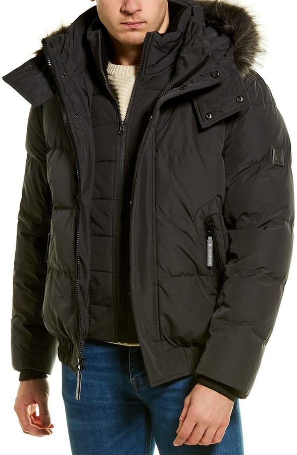 Andrew Marc Down Bomber Jacket - ShopStyle Outerwear