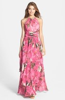 Thumbnail for your product : Eliza J Print Chiffon Maxi Dress