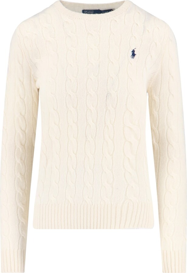 Logo Braided Sweater
