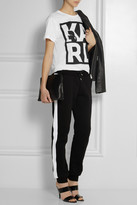 Thumbnail for your product : Karl Lagerfeld Paris Amanda printed cotton-jersey T-shirt