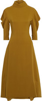 Thumbnail for your product : Proenza Schouler Tie-neck Gathered Crepe Midi Dress