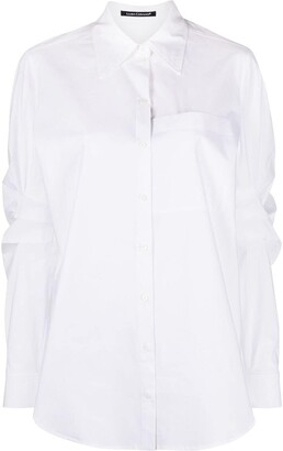 Luisa Cerano Patch Pocket Long-Sleeve Shirt