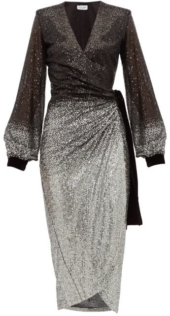 womens black wrap dress