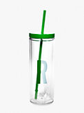 Kate Spade Initial Thermal Tumbler With Straw