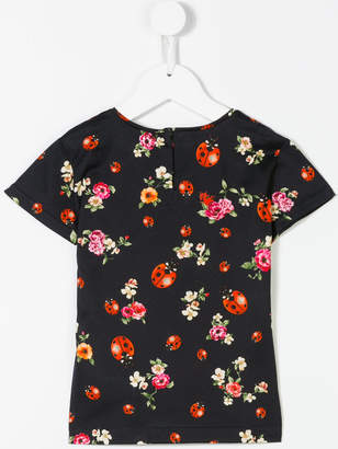 Dolce & Gabbana Kids ladybug print T-shirt